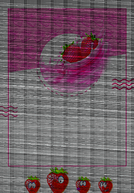 简约创意草莓饮料背景素材
