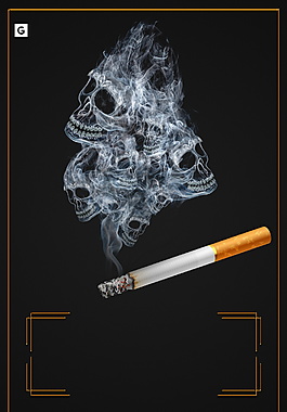 烟气环绕广告背景