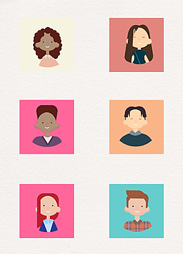 可爱人物头像设计