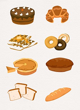 巧克力面包设计图案