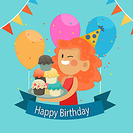 生日快乐海报设计素材
