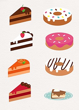 三角形蛋糕甜甜圈设计