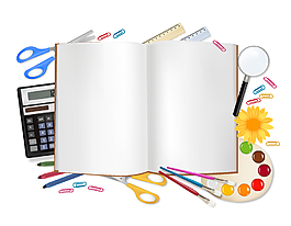 绘图用品矢量图