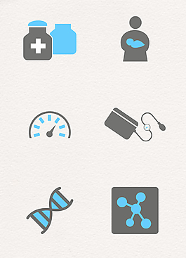 简洁矢量医疗图标