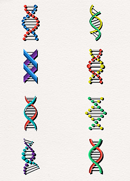 8款彩色DNA基因检测链