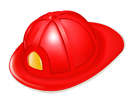 红色安全帽矢量素材