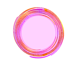 紫色渐变炫彩圆圈元素