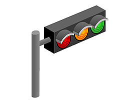 实物安全红绿灯元素