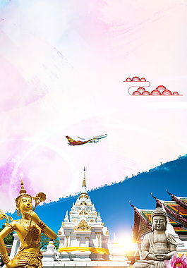 美丽泰国风景广告背景