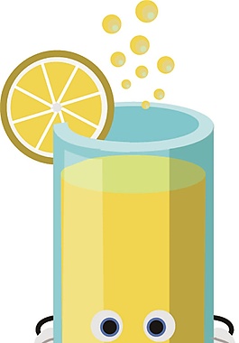 黄色柠檬汁矢量素材