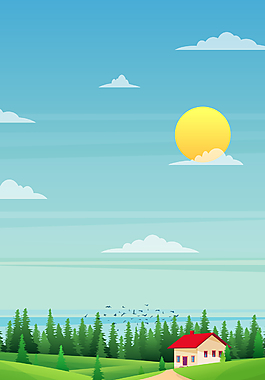 简约环保森林植树背景
