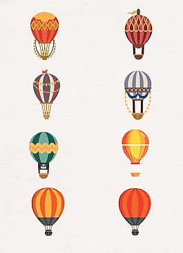 彩色卡通气球设计