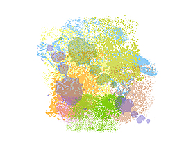 矢量彩色泼墨背景