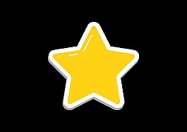 六一儿童节卡通星星装饰图案