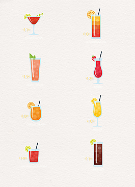 卡通可爱夏季饮品设计