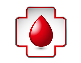 公益爱心献血矢量图
