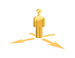 创意十字路口选择矢量图