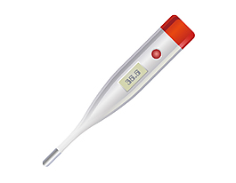 矢量崭新的体温计