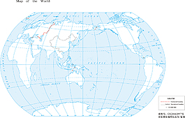 世界地图一1:1.3亿16开英