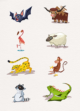 8款卡通动物创意设计