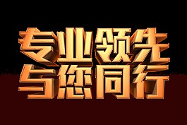 专业领先与您同行宣传艺术字设计