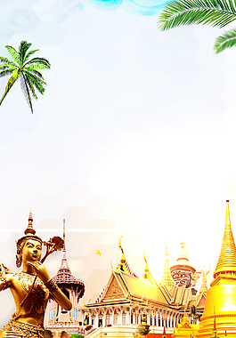 泰国普吉岛旅游海报背景