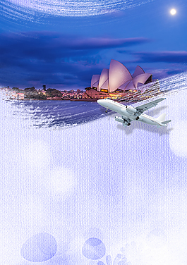 澳大利亚悉尼旅游海报背景