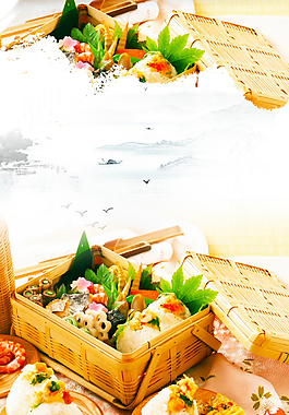 中国风食物背景