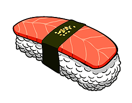 矢量手绘创意美味食物