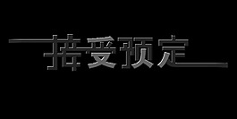 接受预订新品预售艺术字设计