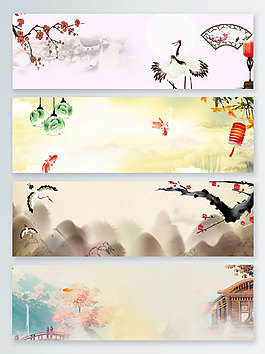 梅白露传统节气banner背景