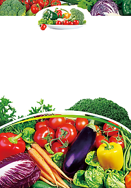 新鲜蔬菜促销海报背景