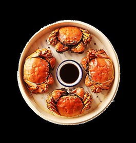 美味螃蟹装饰素材