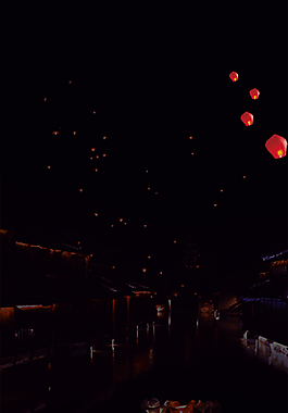 中元节简约大气背景
