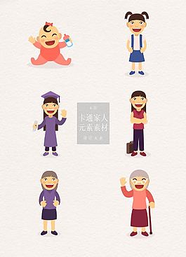 不同年龄的亚洲女人素材