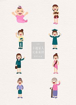 不同年龄的女人素材