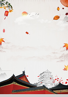 传统中国风中秋节背景素材