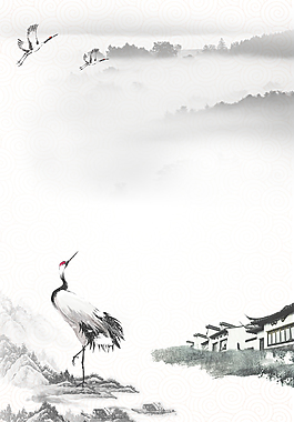中国风白露节气海报背景