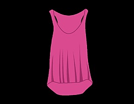 矢量粉色连衣裙元素