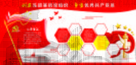 红色先进基层优秀党员文化墙素材