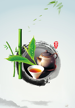 中国风茶叶背景