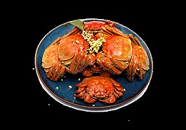 美味食物螃蟹装饰素材