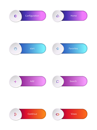 渐变科技感网络按钮
