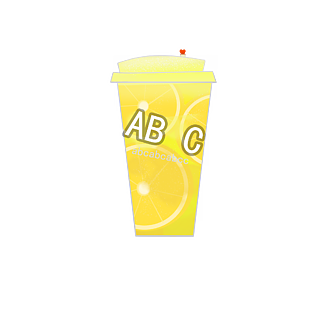 黄色柚子饮料
