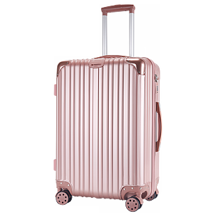 玫瑰金铝合金包角行李箱