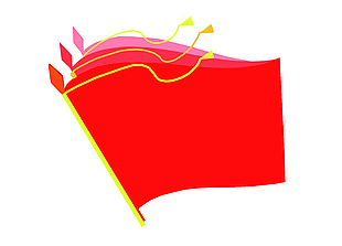 AI战旗可编辑矢量图