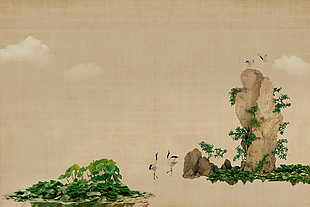 古风分层背景