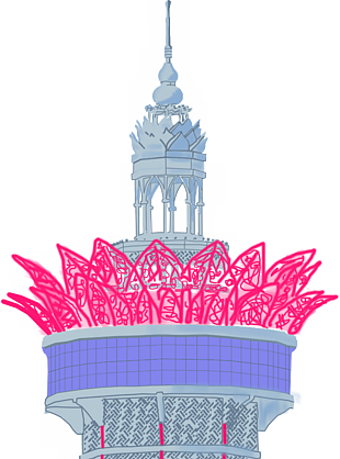 广西贵港市园博园莲花塔