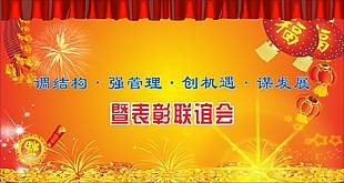 联谊会展板海报