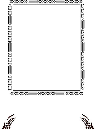 麦穗边框